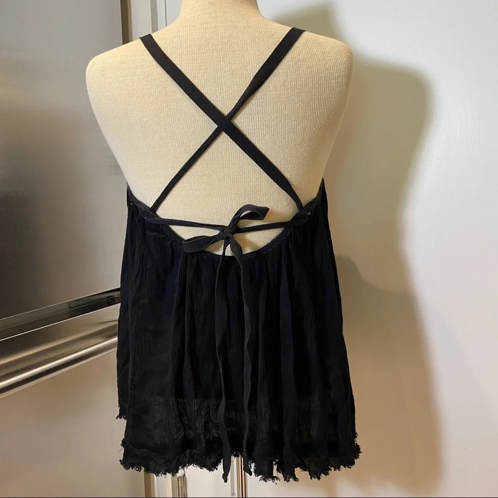 Free People Tie Back Top